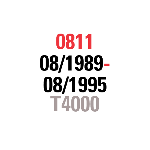 0811 08/1989-08/1995 T4000